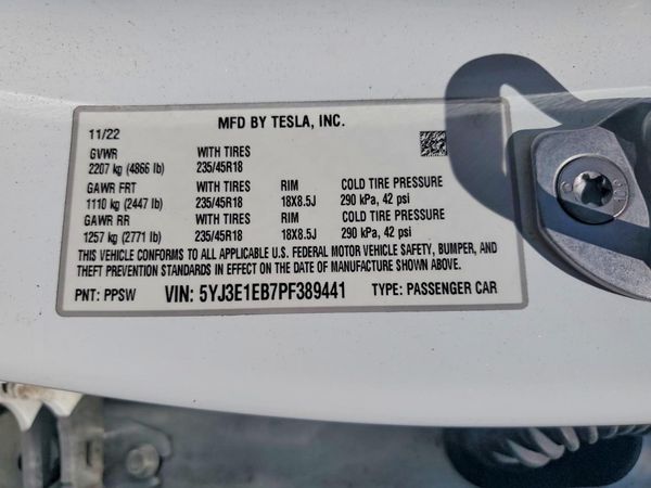 2023 TESLA MODEL 3
