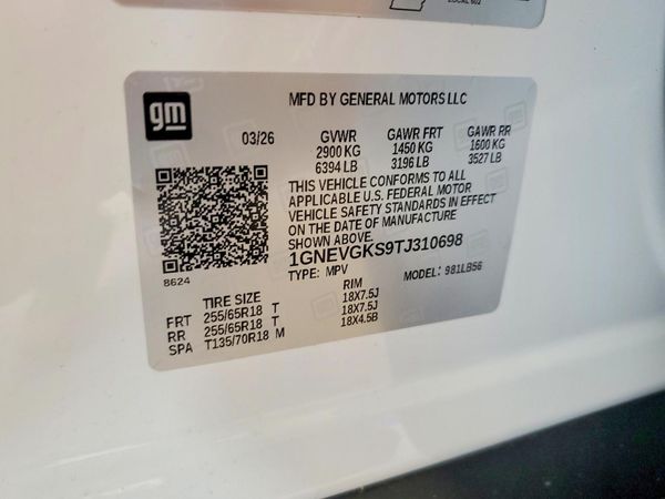 2026 CHEVROLET TRAVERSE LT