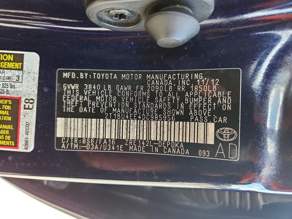 2013 TOYOTA COROLLA