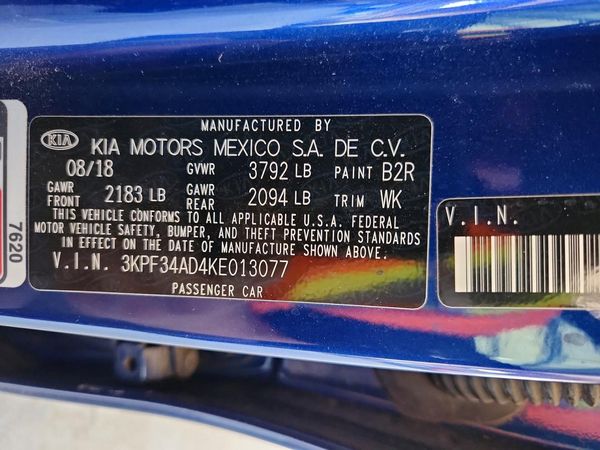 2019 KIA FORTE S/GT Line