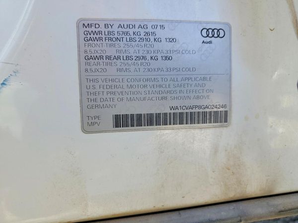 2016 AUDI Q5