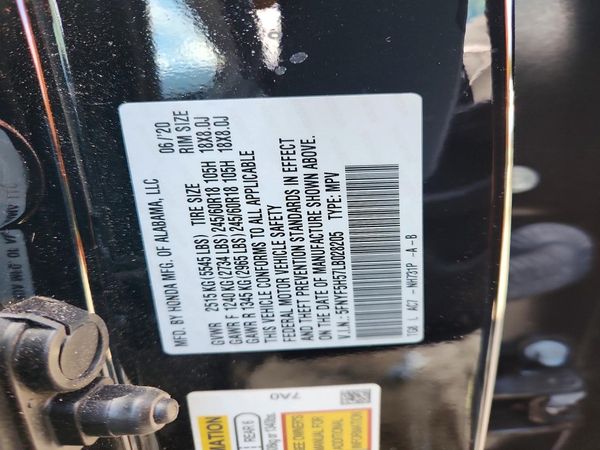 2020 HONDA PILOT EXL