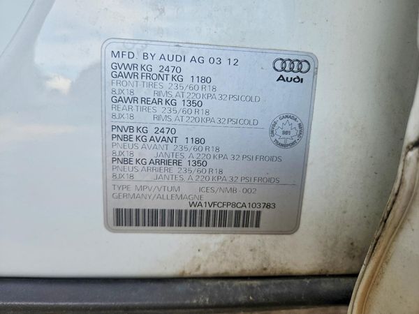 2012 AUDI Q5 Prestige — VINS