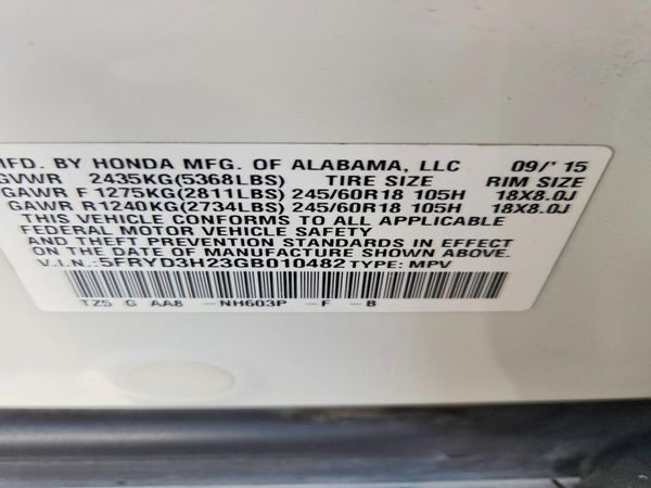 2016 ACURA MDX