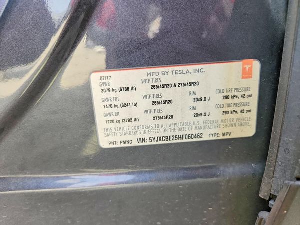 2017 TESLA MODEL X