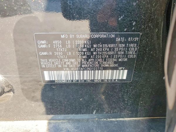 2022 SUBARU OUTBACK Premium