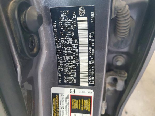 2017 TOYOTA CAMRY LE/SE/XLE/XSE