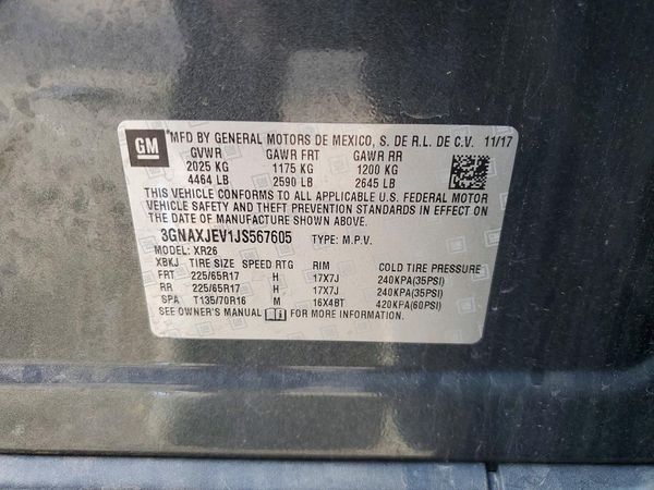 2018 CHEVROLET EQUINOX LT (1LT)
