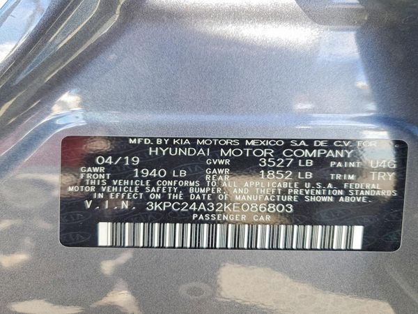 2019 HYUNDAI ACCENT SE and SEL