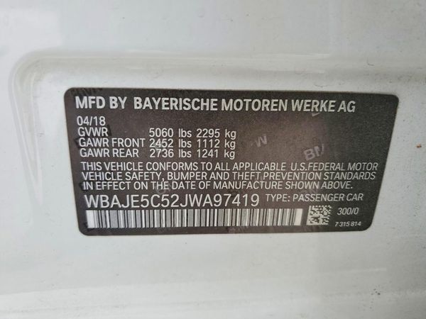 2018 BMW 540