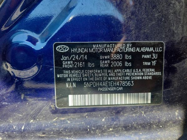 2014 HYUNDAI ELANTRA