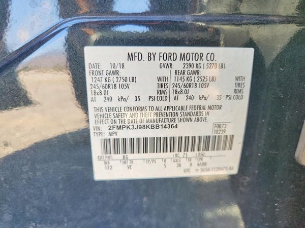 2019 FORD EDGE SEL