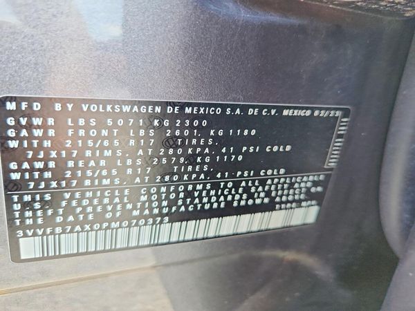 2023 VOLKSWAGEN TIGUAN S