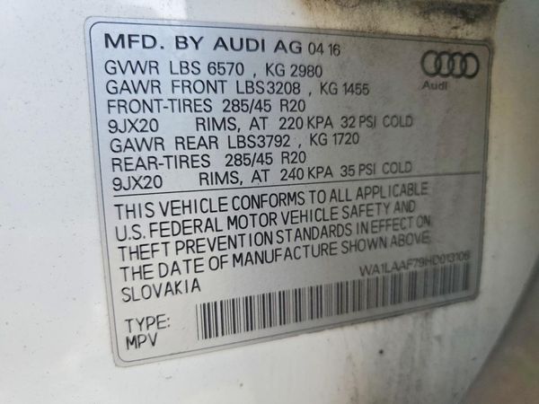 2017 AUDI Q7