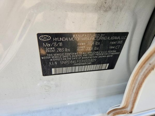 2018 HYUNDAI ELANTRA