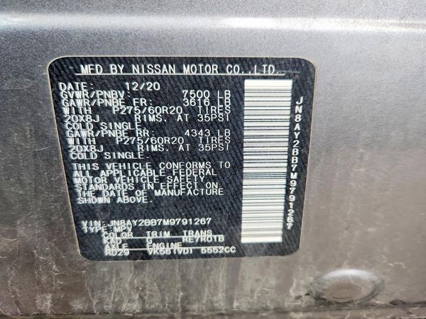 2021 NISSAN ARMADA