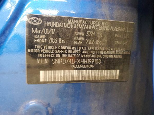 2017 HYUNDAI ELANTRA SE Base