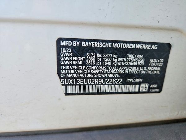 2024 BMW X5 sDrive40i — VINS