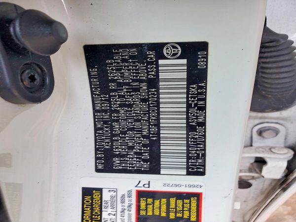 2012 TOYOTA CAMRY