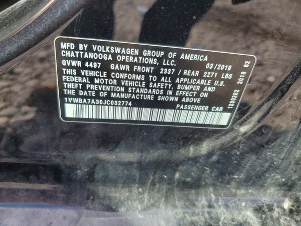 2018 VOLKSWAGEN PASSAT SE, SE w/ Technology