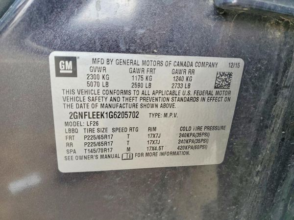 2016 CHEVROLET EQUINOX LS