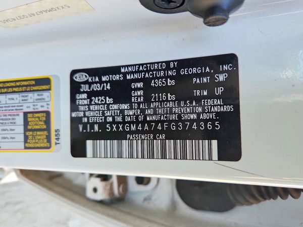 2015 KIA OPTIMA GL(Middle-low grade)
