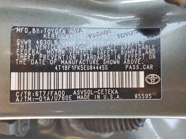 2014 TOYOTA CAMRY