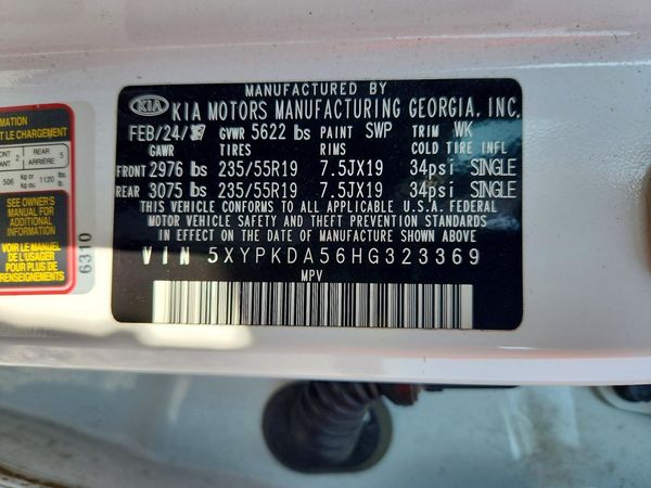 2017 KIA SORENTO