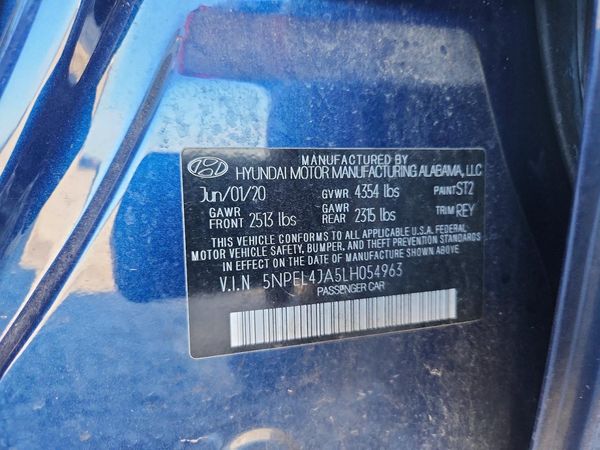 2020 HYUNDAI SONATA