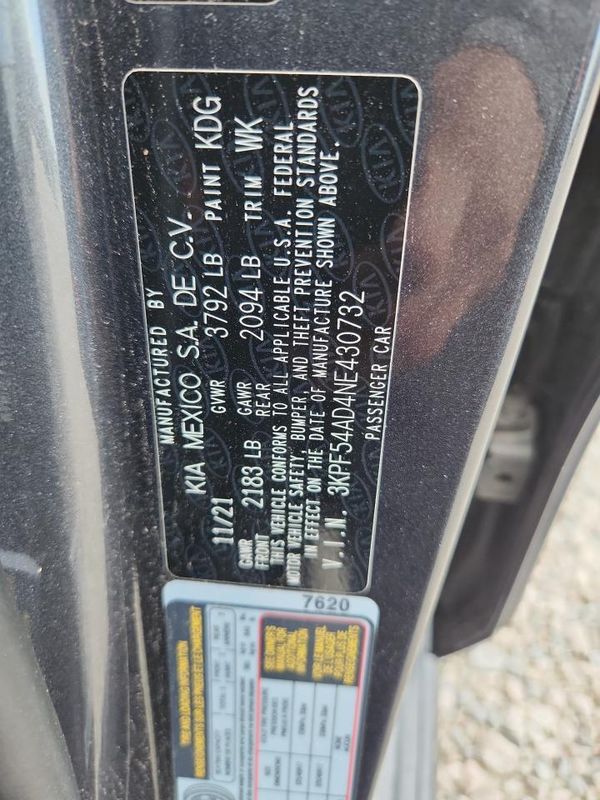 2022 KIA FORTE GT Line