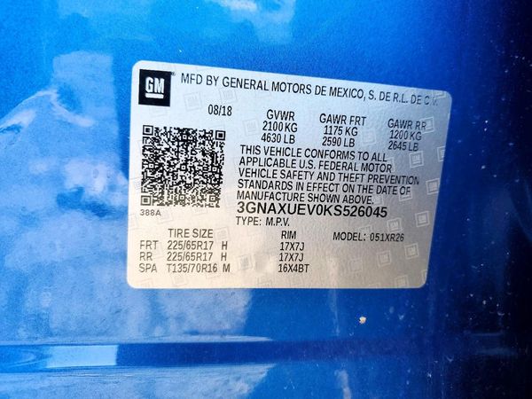 2019 CHEVROLET EQUINOX LT (1LT)