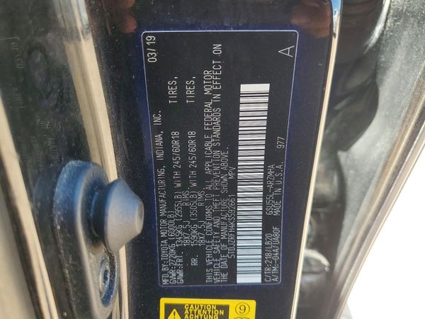 2019 TOYOTA HIGHLANDER SE/XLE