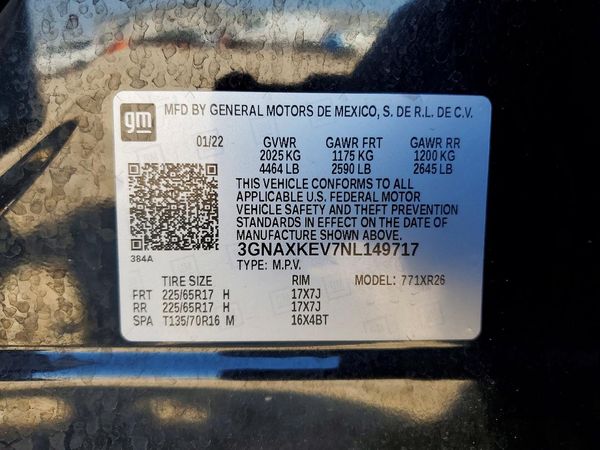 2022 CHEVROLET EQUINOX