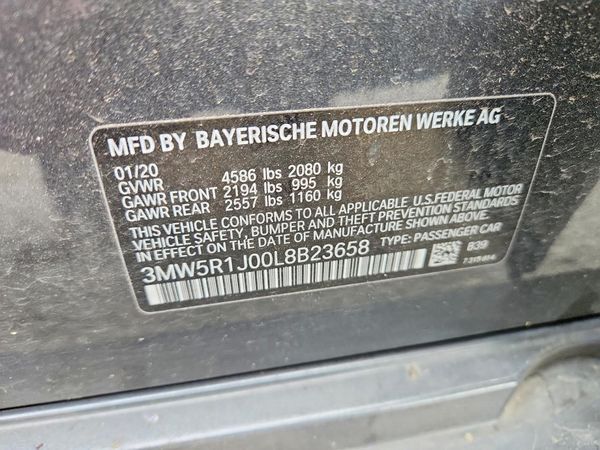 2020 BMW 3 SERIES NA — VINS