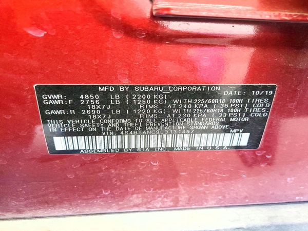 2020 SUBARU OUTBACK