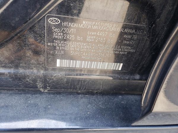 2012 HYUNDAI SONATA Middle level