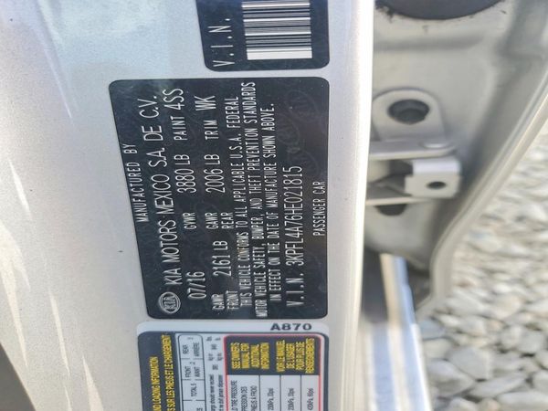2017 KIA FORTE LX Popular, S