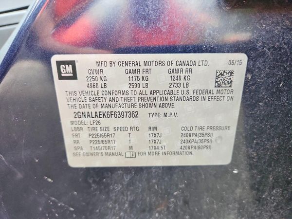 2015 CHEVROLET EQUINOX LS