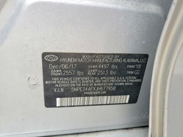 2018 HYUNDAI SONATA