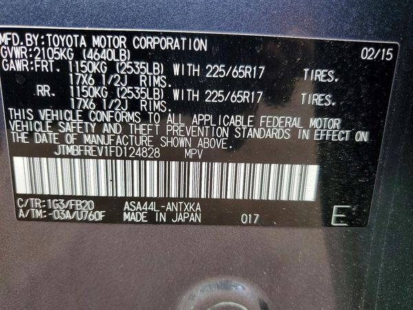 2015 TOYOTA RAV4 LE (X Grade)