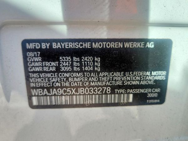 2018 BMW 530E