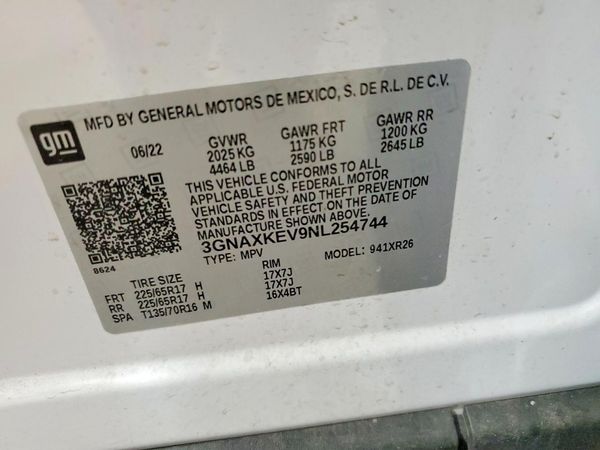 2022 CHEVROLET EQUINOX LT (1LT)