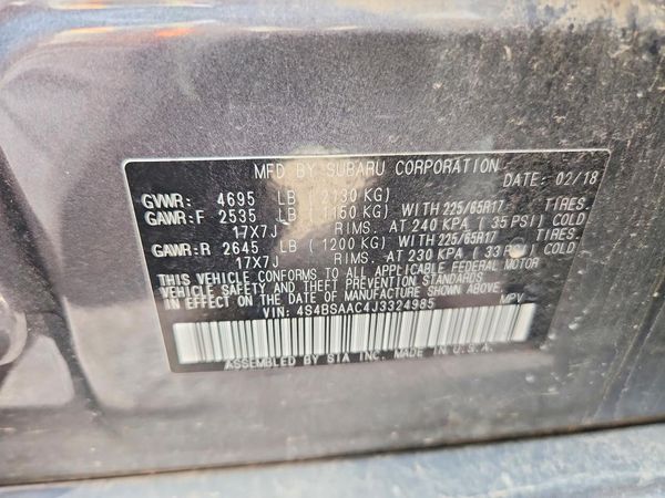 2018 SUBARU OUTBACK Base