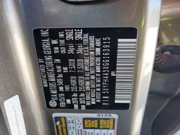 2016 KIA SORENTO EX