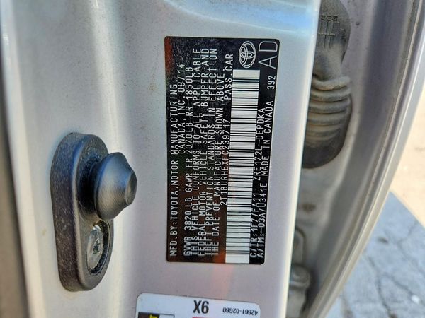2015 TOYOTA COROLLA L/LE