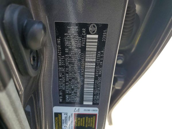 2014 TOYOTA CAMRY