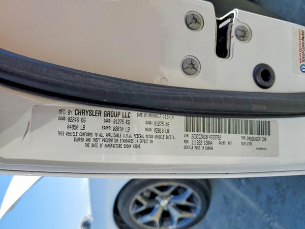 2015 DODGE CHALLENGER SXT — VINS