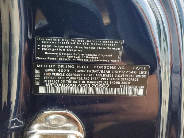 2012 PORSCHE 911 S (2WD), 4S (4WD)