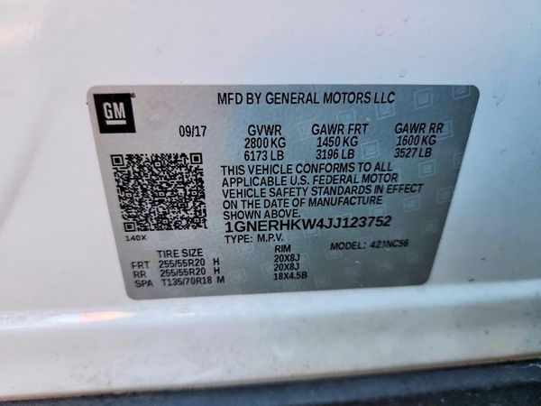2018 CHEVROLET TRAVERSE