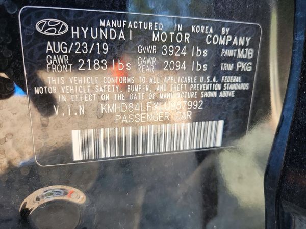 2020 HYUNDAI ELANTRA